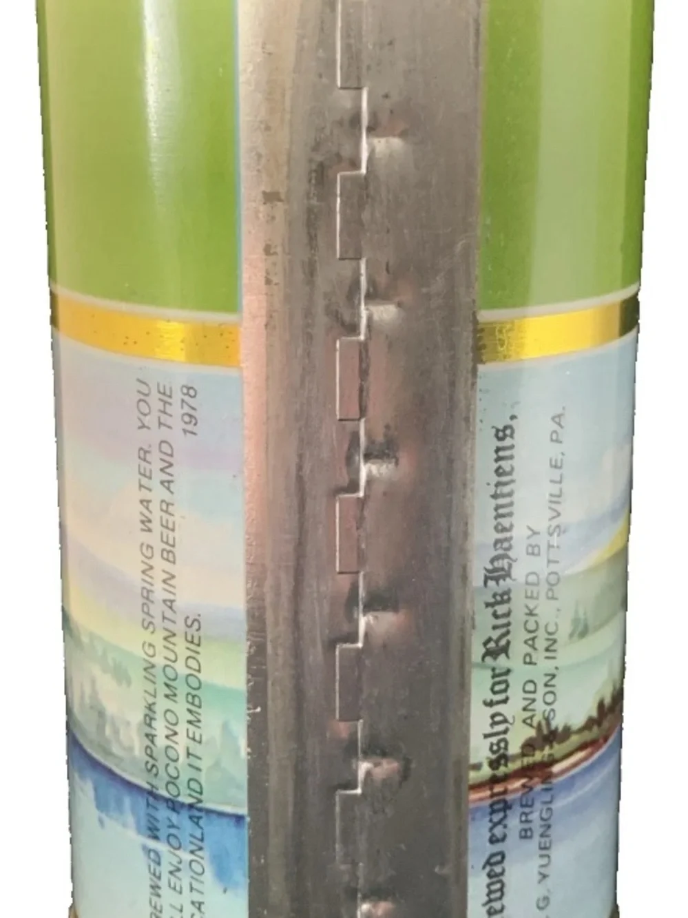 Vintage Beer Can Pocono Mountain Premium Beer Steel Can Pull Tab Empty Fishing